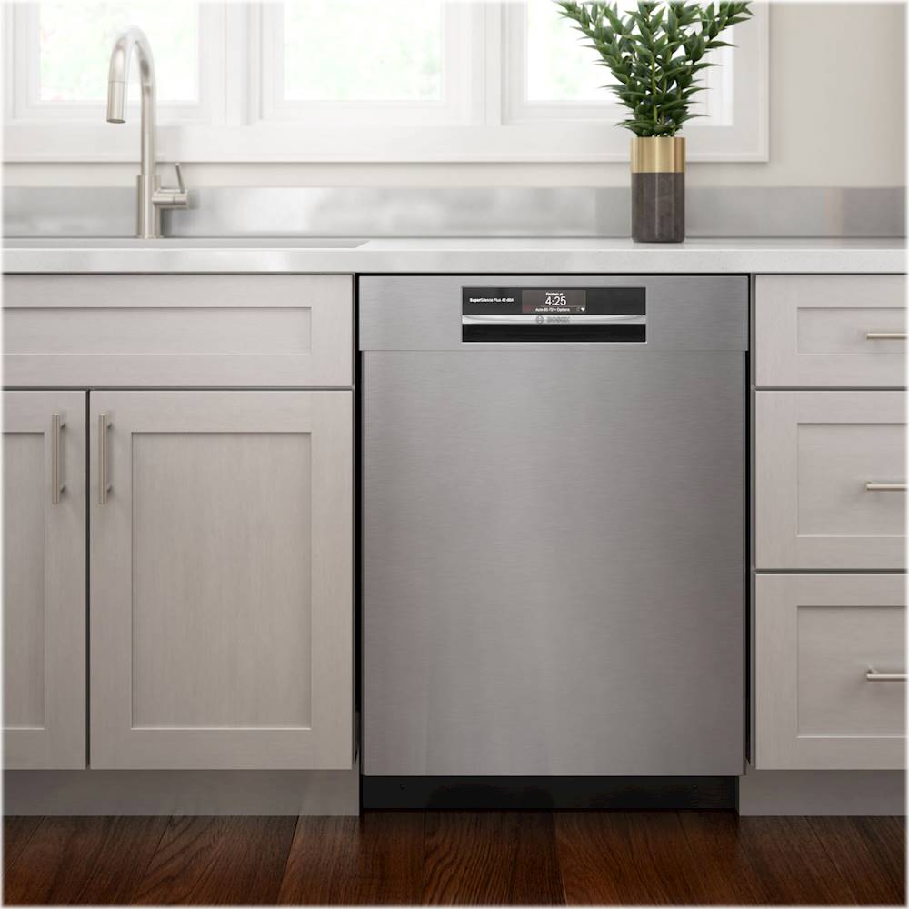 Bosch – 800 Series 24 Top Control Built-In Dishwasher with CrystalDry, Stainless Steel Tub, 3rd Rack, 42 dBa – Stainless steel - Image 12