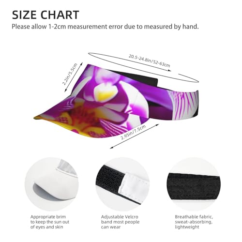 LSZJSGQ Butterfly Seamless Tile Print Sports Sun Visor Hats Fashion Adjustable Novelty Summer Sun Cap Visor Cap for Women Men - Image 4