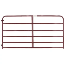Tarter 6 Bar 8 ft Red Tube Gate 6ER8