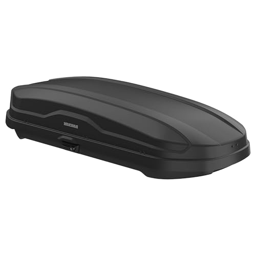 Yakima Roof Cargo Carrier, Vehicle Rooftop Hard Shell Travel Storage Box with SKS Lock, SkyBox NX XL, 18 Cubic Feet, Black - Image 3