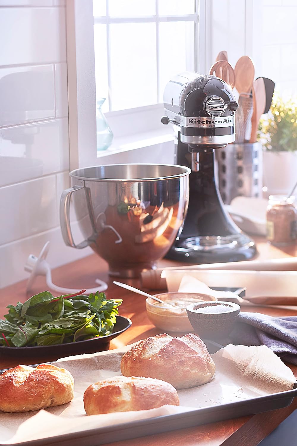 KitchenAid Artisan Series 5 Quart Tilt Head Stand Mixer with Pouring Shield KSM150PS, Cast Iron - Image 102