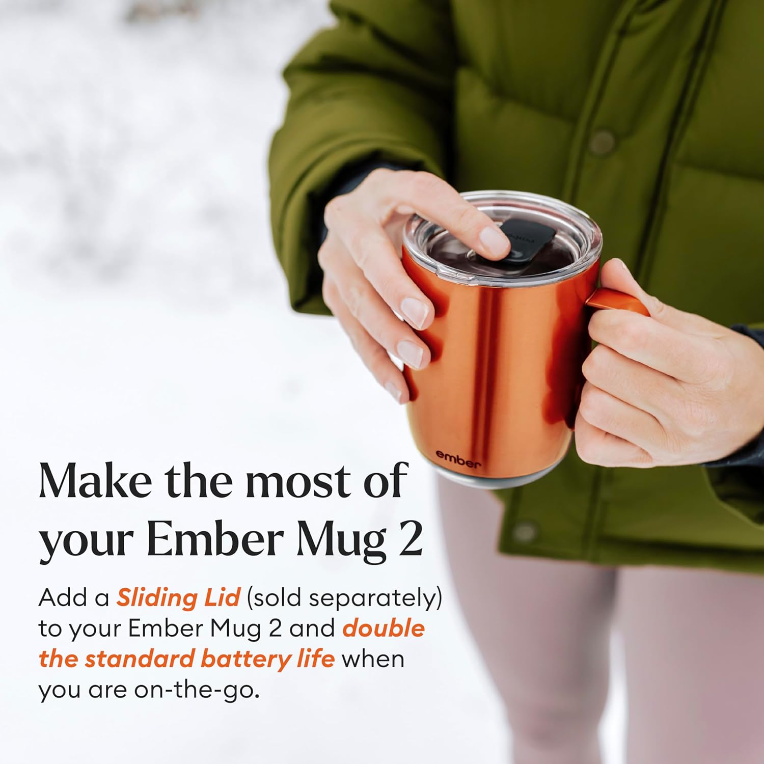 Ember Temperature Control Smart Mug 2, 14 Oz, App-Controlled Heated Coffee Mug with 80 Min Battery Life and Improved Design, White - Image 20