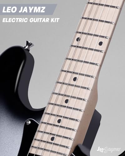 Leo Jaymz 39 Full Size ST Style Electric Guitar Starter Kit with SSH Pickup, 5W Portable Amp, Tuner, Gig Bag, Strap & Accessories (Violet Ocean) - Image 58