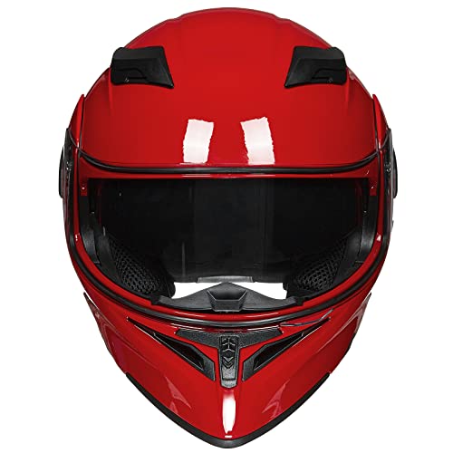 ILM Motorcycle Dual Visor Flip up Modular Full Face Helmet DOT 6 Colors Model 902 - Image 8