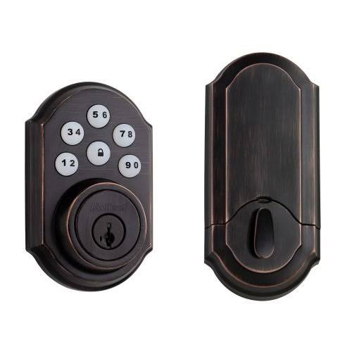 Kwikset 909 SmartCode Electronic Deadbolt Featuring SmartKey in Satin Nickel - Image 6