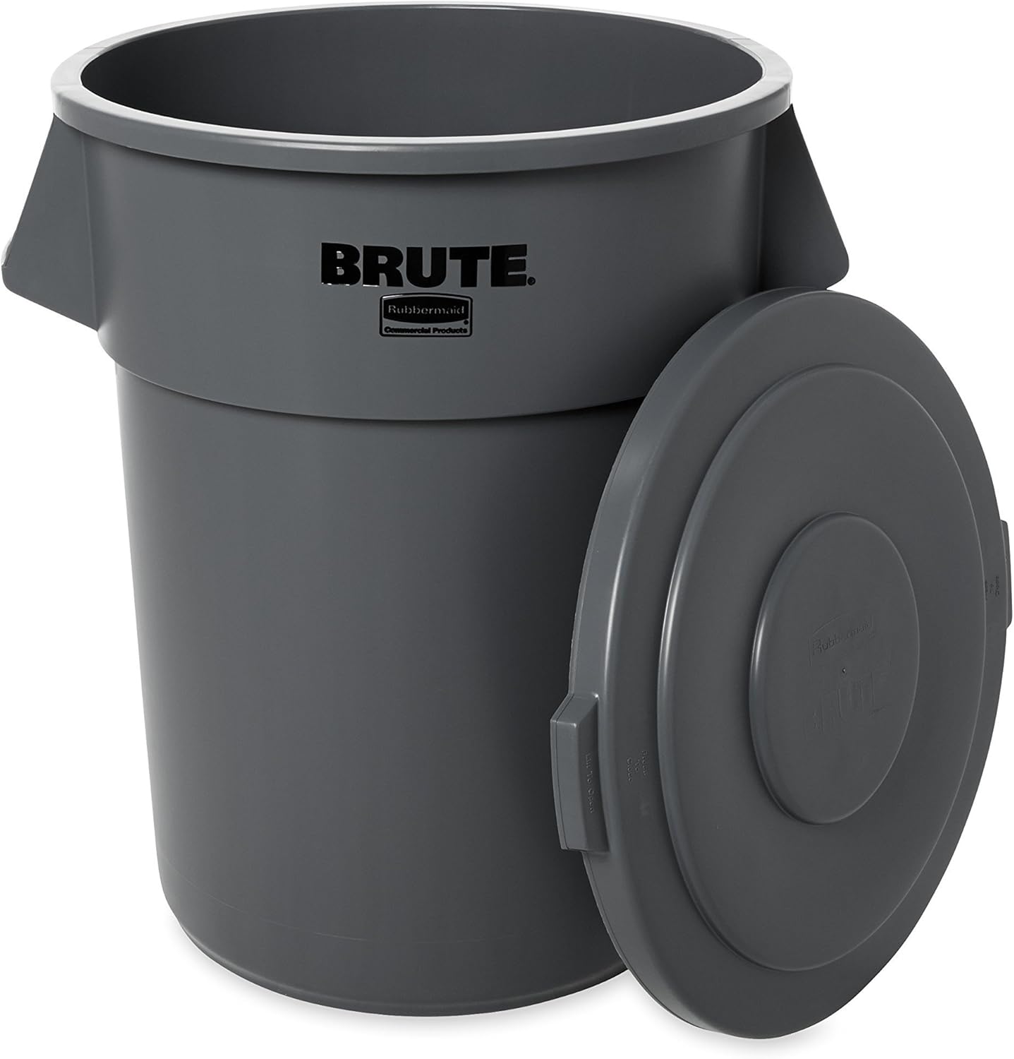 Rubbermaid Commercial FG265400GRAY BRUTE Heavy-Duty Round Waste/Utility Container, 55-gallon Lid ONLY, Gray - Image 4