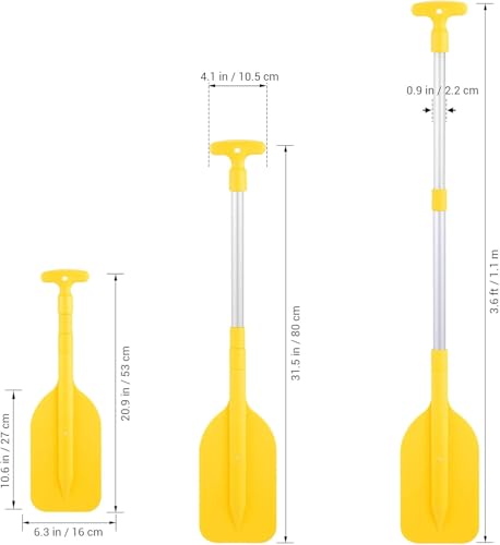 2Pcs Telescopic Kayak Paddle Rafting Boat Paddle Canoe Oars Plastic Aluminum Alloy Boat Oars - Image 16