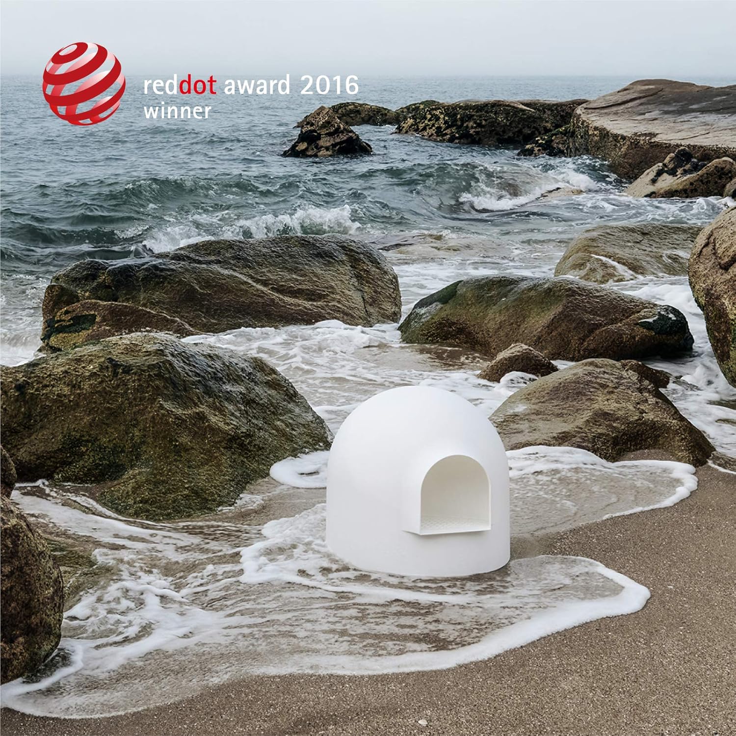 pidan Igloo Cat Litter Box Dome Litter Box Extra Large Igloo Litter Box Dog Proof Kitty Litter Box Furniture with Modern Minimalist Design, Litter Box Furniture Dot Design Award 2016 - Image 2