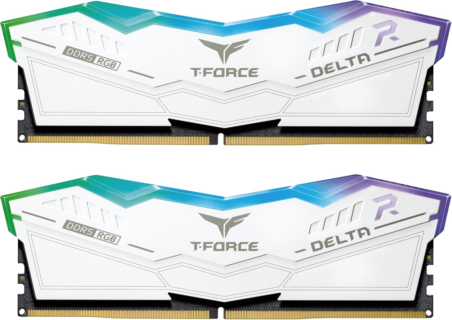 TEAMGROUP T-Force Delta RGB DDR5 32GB Kit (2x16GB) 6400MHz (PC5-51200) CL40 Desktop Memory Module Ram (White) for Z690 – FF4D532G6400HC40BDC01 - Image 3