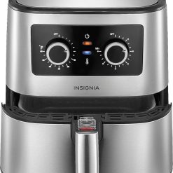 Insignia – 5-Qt. Analog Air Fryer – Stainless Steel