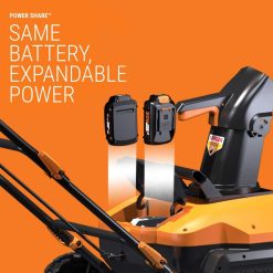 Alternative view of Worx WG471 40V Power Share 20 Cordless Snow Blower with Brushless Motor