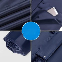 Alternative view of Rain Ponchos Raincoat Rain Pants Suit Men and Women Split Double-Layer Thickened Body Electric Motorcycle Take-Out Riding Rainwater