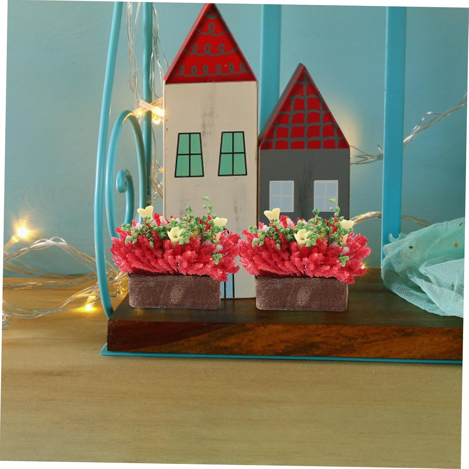 Doll House Potted Plant Artificial Bonsai Decor Mini Plants Mini DIY Bonsai Model Miniature Potted Plants Doll House Supply Artificial Potted Plant Tiny Bonsai Decor Mini Bonsai - Image 4