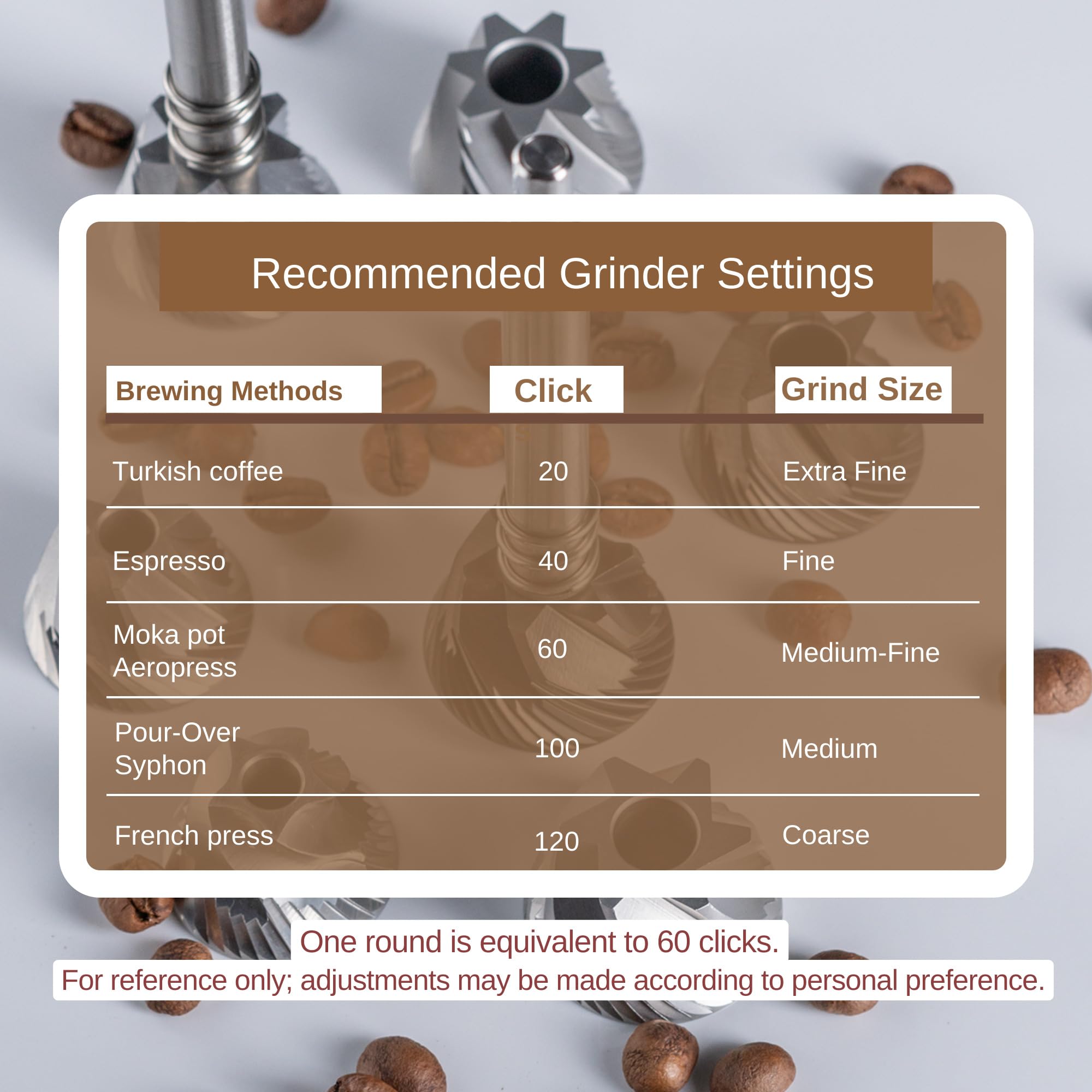 KINGrinder K6 Manual Hand Coffee Grinder with Straight Handle - Image 8