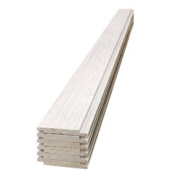 Alternative view of UFP-Edge 1 in. x 6 in. x 6 ft. Barn Wood White Shiplap Pine Board (6-Pack)