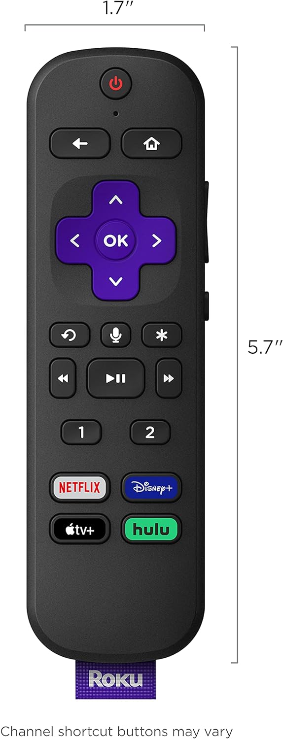 Roku Voice Remote Pro | Rechargeable voice remote with TV controls, lost remote finder, private listening, hands-free voice controls & personal shortcut buttons for Roku players Roku TV, & Roku audio - Image 9