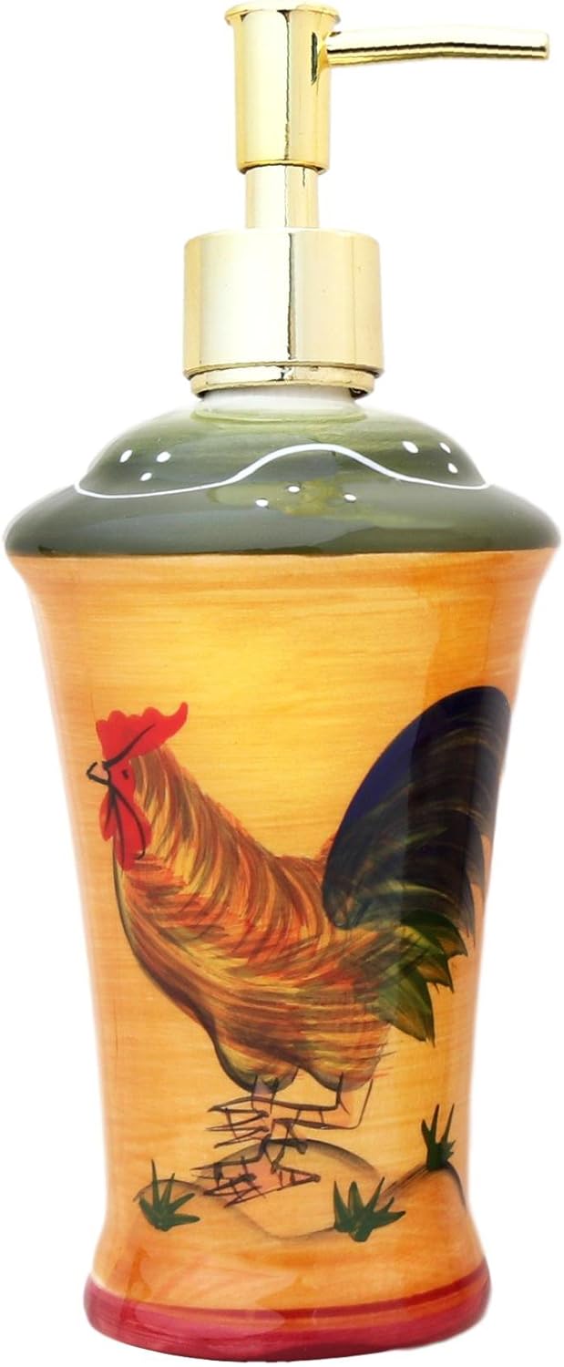 Tuscan Sunshine Country Rooster Hand Painted collection (CANISTER SET) - Image 3