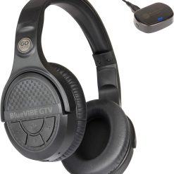 Over-Ear Headphones BlueVIBE GTV TV Headphones Wireless for Hearing Impaired & Seniors ?C Easy Setup Plug and Play for TV Watching, Hard of Hearing ?C 10 Hour Battery Life, No Audio Delay, 2.4GHz RF Transmitter