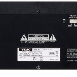 Alternative view of Teac Double Cassette Deck (Black) W-1200-B