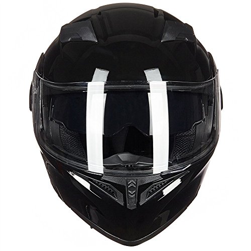 ILM Motorcycle Dual Visor Flip up Modular Full Face Helmet DOT 6 Colors Model 902 - Image 66