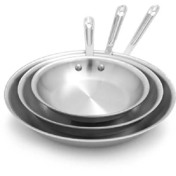 All-Clad D5 Brushed Stainless Steel 8×22 Fry Pan - Image 3