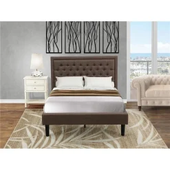 East West Furniture  2 Piece Kendall Full Size Bedroom Set – Black