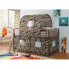 Zoomie Kids Zebediah Camouflage Twin Low Loft Bed, Green