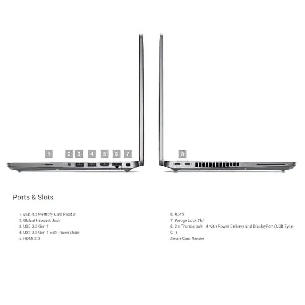 Dell Latitude 5000 Series 5430 Business Laptop, 14?? FHD Display, Intel Core i5-1245U Processor, 32GB RAM, 512GB SSD, Wi-Fi 6, Backlit KB, FP Reader, RJ-45, HDMI, Windows 11 Pro, Silver - Image 3