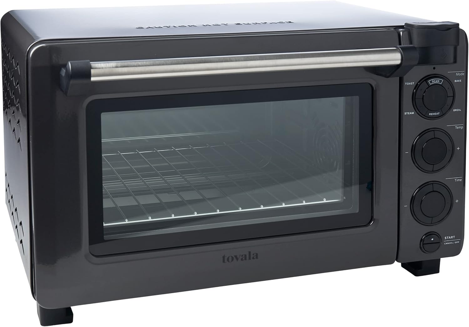 Tovala Gen 2 Smart Steam Large Countertop WiFi Oven | 5 Mode Programmable Oven and Smartphone Controlled | Toast, Steam, Bake, Broil and Reheat | Black & Stainless Steel Convection and Toaster Oven - Image 6