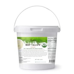 100% Pure Rendered NON GMO Beef Tallow-Food Grade- 7LBS