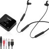 Avantree HT4186 Wireless Headphones Earbuds for TV Watching, Neckband Earphones Set w/Bluetooth Transmitter for Optical Digital Audio, RCA, 3.5mm Aux Ported TVs, Plug & Play, No Audio Delay