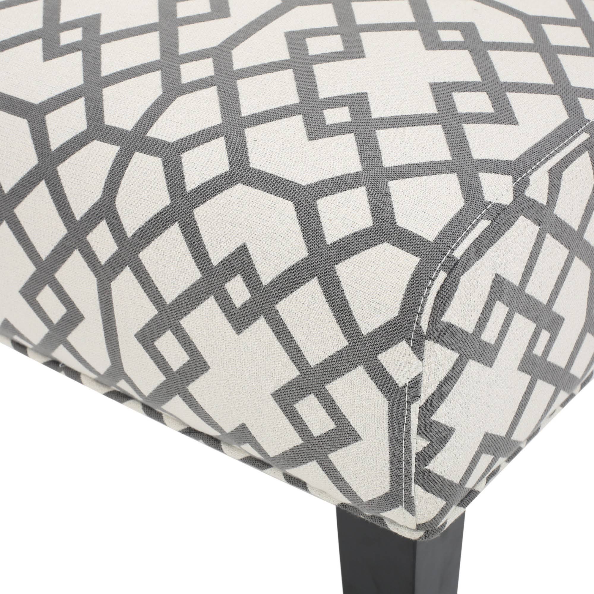 Set of 2 Kassi Accent Chair Geometric Patterned Gray – Christopher Knight Home - Image 4