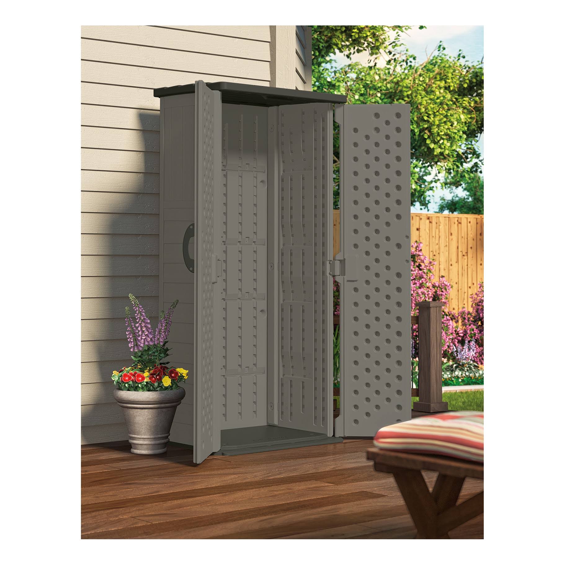 Vertical Storage Shed Suncast, Gray - Image 3