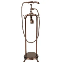 AKDY TF0053 Stand Alone Single Handle Floor Mounted Clawfoot Tub Faucet