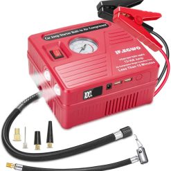 Alternative view of Car Jump Starter with Air Compressor, 2000 AMP Peak Jump Cable, 150 PSI Air Pump, 20000mAh Li-on Battery Jump Pack, Built-in 2 USB Ports and 2 LED Lights