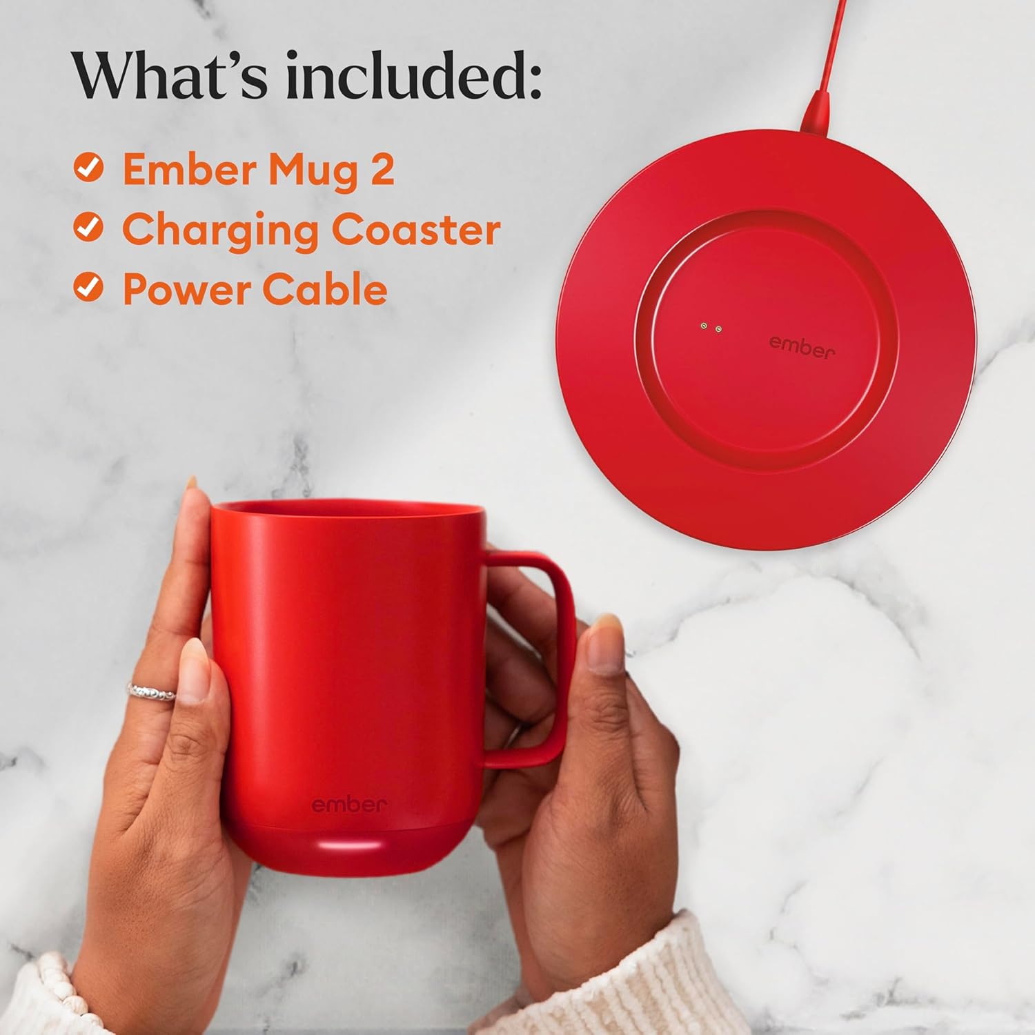 Ember Temperature Control Smart Mug 2, 14 Oz, App-Controlled Heated Coffee Mug with 80 Min Battery Life and Improved Design, White - Image 76