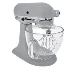 KitchenAid 5-qt Artisan Tilt-Head Stand Mixer w/ Glass Bowl ,Contour Silver