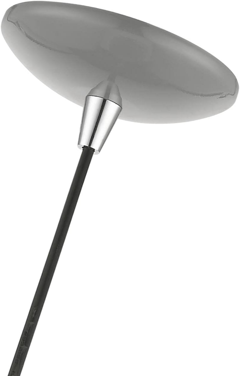 Livex Lighting Piedmont – 1 Light Globe Pendant in Industrial Style-15 Inches Tall and 10 Inches Wide-Shiny Light Gray/Polished Chrome - Image 6