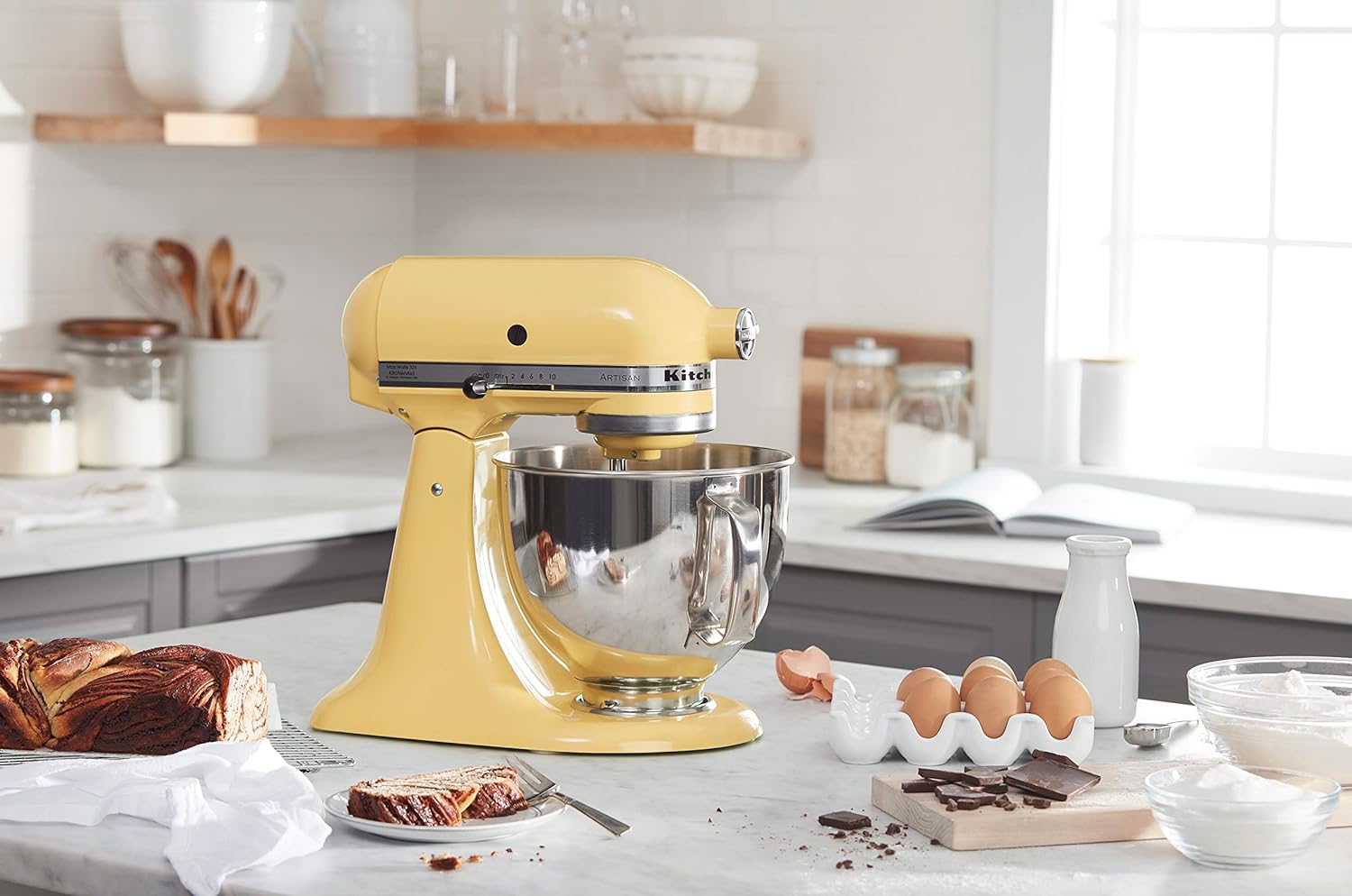 KitchenAid Artisan Series 5 Quart Tilt Head Stand Mixer with Pouring Shield KSM150PS, Cast Iron - Image 79