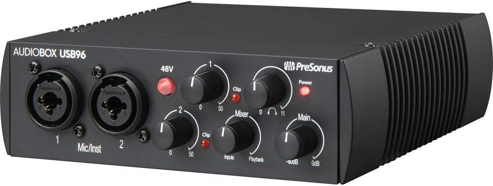 Presonus AudioBox 96 Studio Audio Interface with Creative Software Kit and Studio Bundle and Eris E3.5 Pair Studio Monitors and Adjustable Boom Arm Kit + HD7 Headphones - Image 2