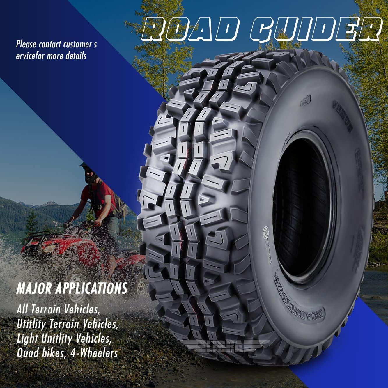 One New ATV tire 24×9-10 24x9x10 6PR 10270 - Image 6