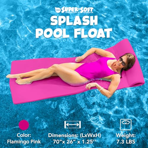 TRC Recreation Foam Swimming Pool Float, Floating Water Lounger, Splash 1.25?? - Image 73