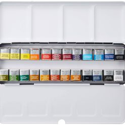 Alternative view of Winsor u0026 Newton : Professional Watercolour : Lightweight Metal Sketchers Box Set : 24 Half Pans