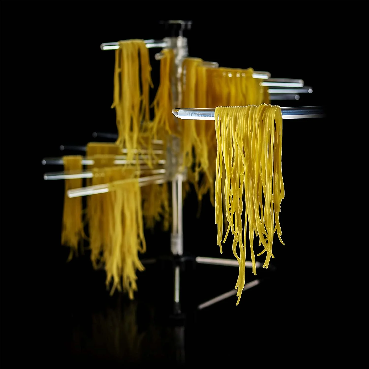 OVENTE 1.2 lb Collapsible Pasta Drying Rack, BPA-Free Acrylic Rods, for Homemade Noodles ACPPA900C - Image 5