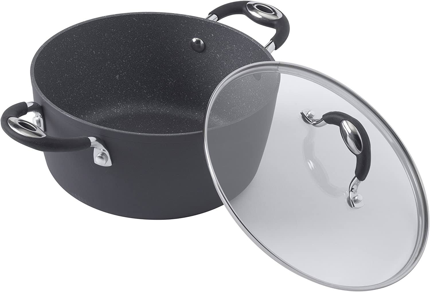 Bialetti Impact 10-Piece Black Nonstick Cookware Set - Image 10