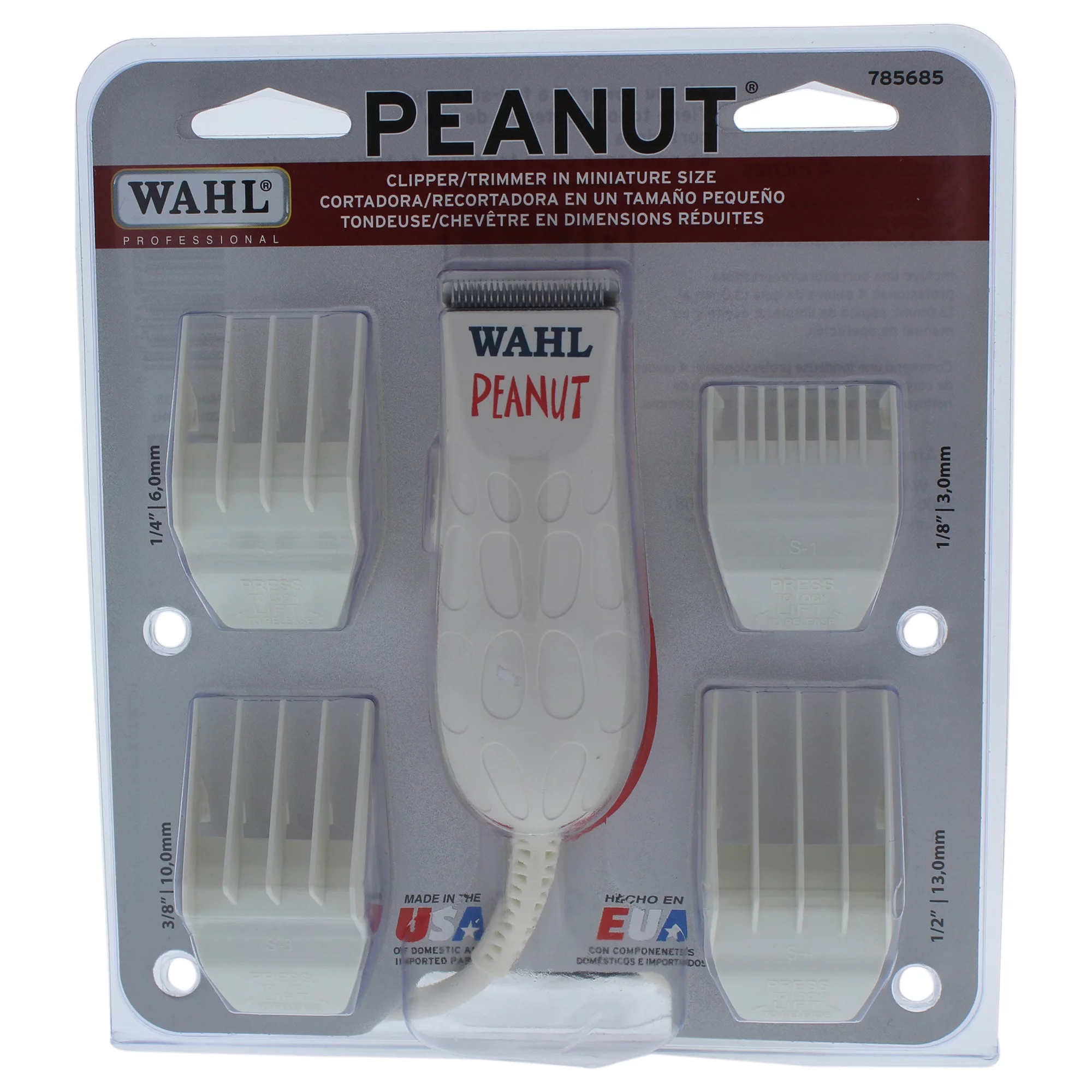 Peanut – Model # 8655 – White by WAHL Professional for Unisex – 1 Pc Kit Trimmer