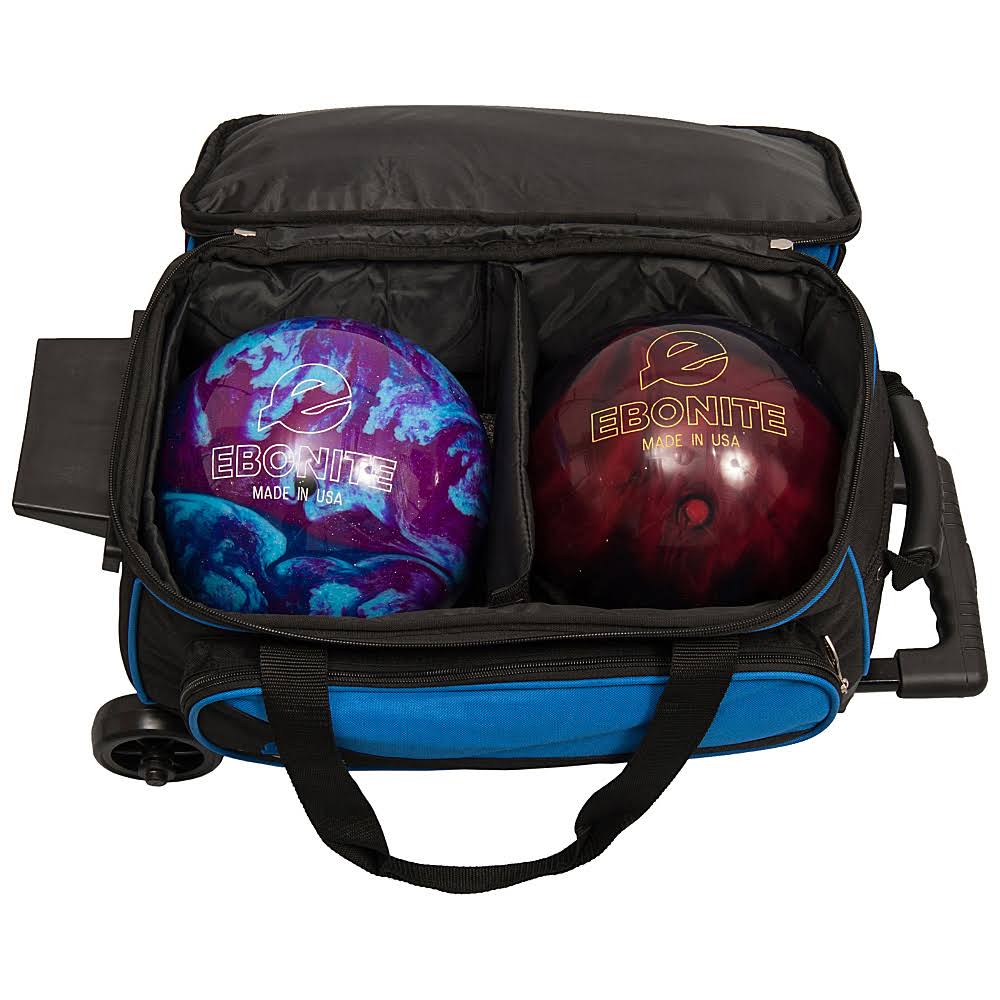 Ebonite Transport II 2-Ball Roller Bowling Bag, Red - Image 2