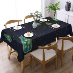 Alternative view of Beautiful Bottle of Under The Night Sky Print Square Tablecloth Decorated Table can able Farmhouse Decor Coffee Table Outdoor,