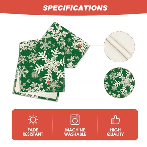 Artoid Mode Navy Blue Snowflakes Christmas Table Runner, Seasonal Winter Holiday Kitchen Dining Table Decoration for Home Party Decor 13×72 Inch - Image 12