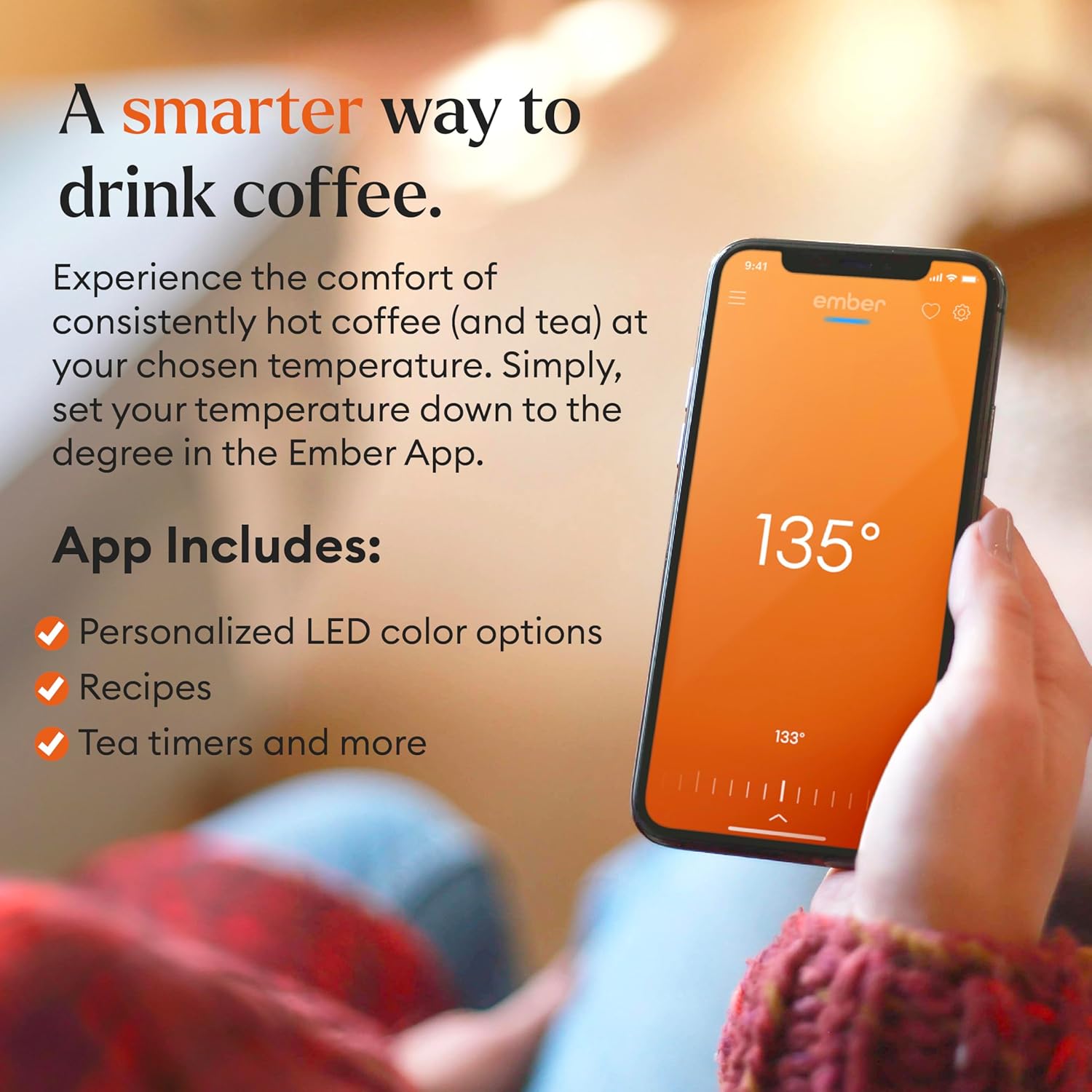 Ember Temperature Control Smart Mug 2, 14 Oz, App-Controlled Heated Coffee Mug with 80 Min Battery Life and Improved Design, White - Image 17
